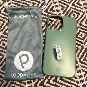 Loopy case for iPhone 13 Pro Max, Like New, Sage